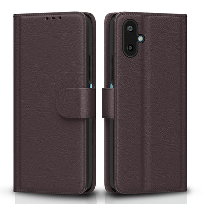 Pikkme Samsung Galaxy F06 5G / M06 5G Vintage Flip Cover (Coffee)