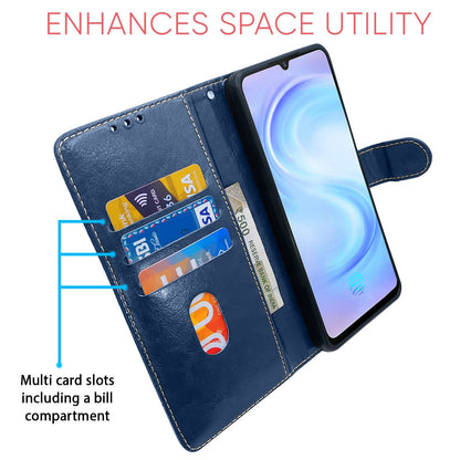 Blue & brown Magnetic flip case for Vivo S1 – Pikkme – photo 3