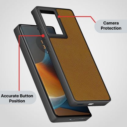 Moto Edge 50 Fusion/G96 5G Leatherback back cover in tan by Pikkme – photo 3