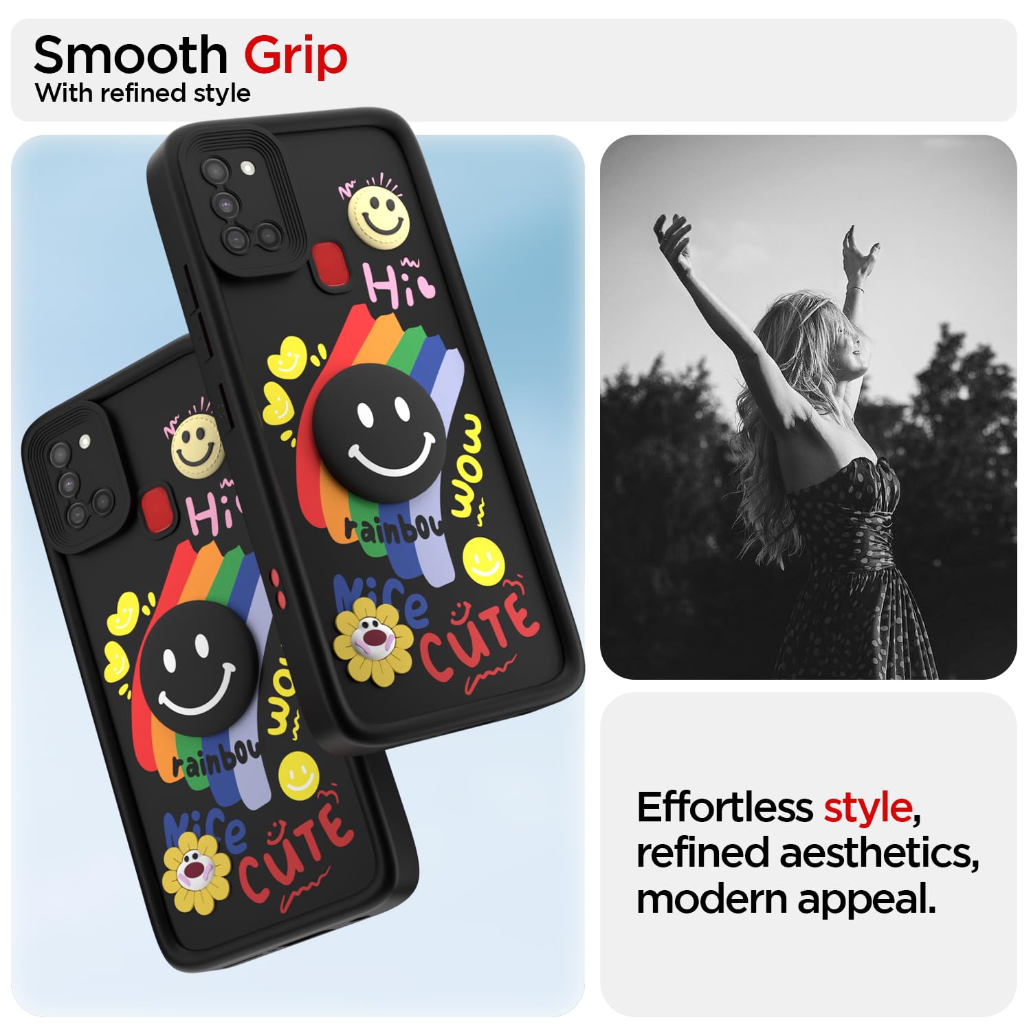Pikkme black Soft Silicone mobile cover for Samsung A21s – photo 2