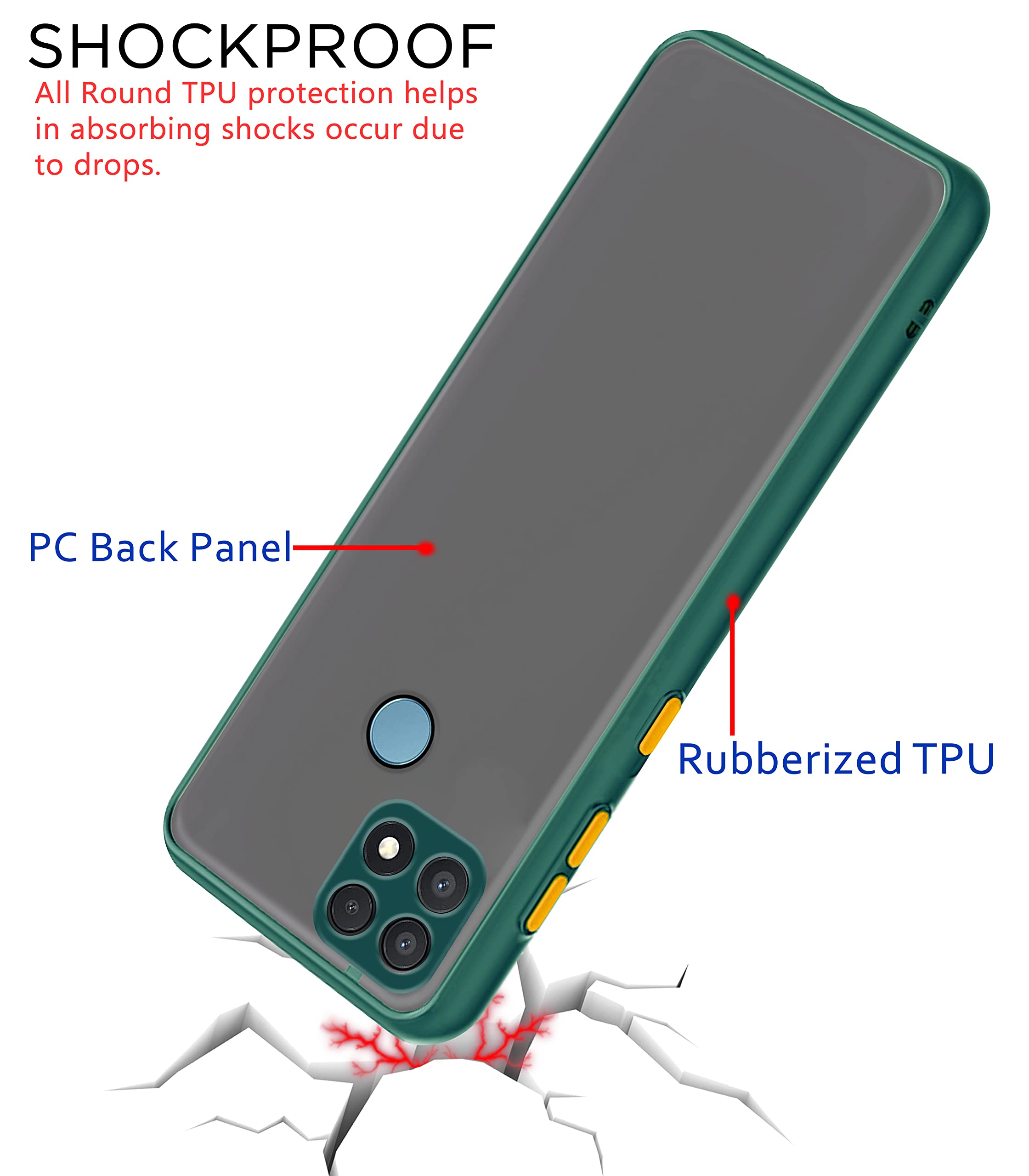 Pikkme green mobile cover for Oppo A15/A15s – photo 4