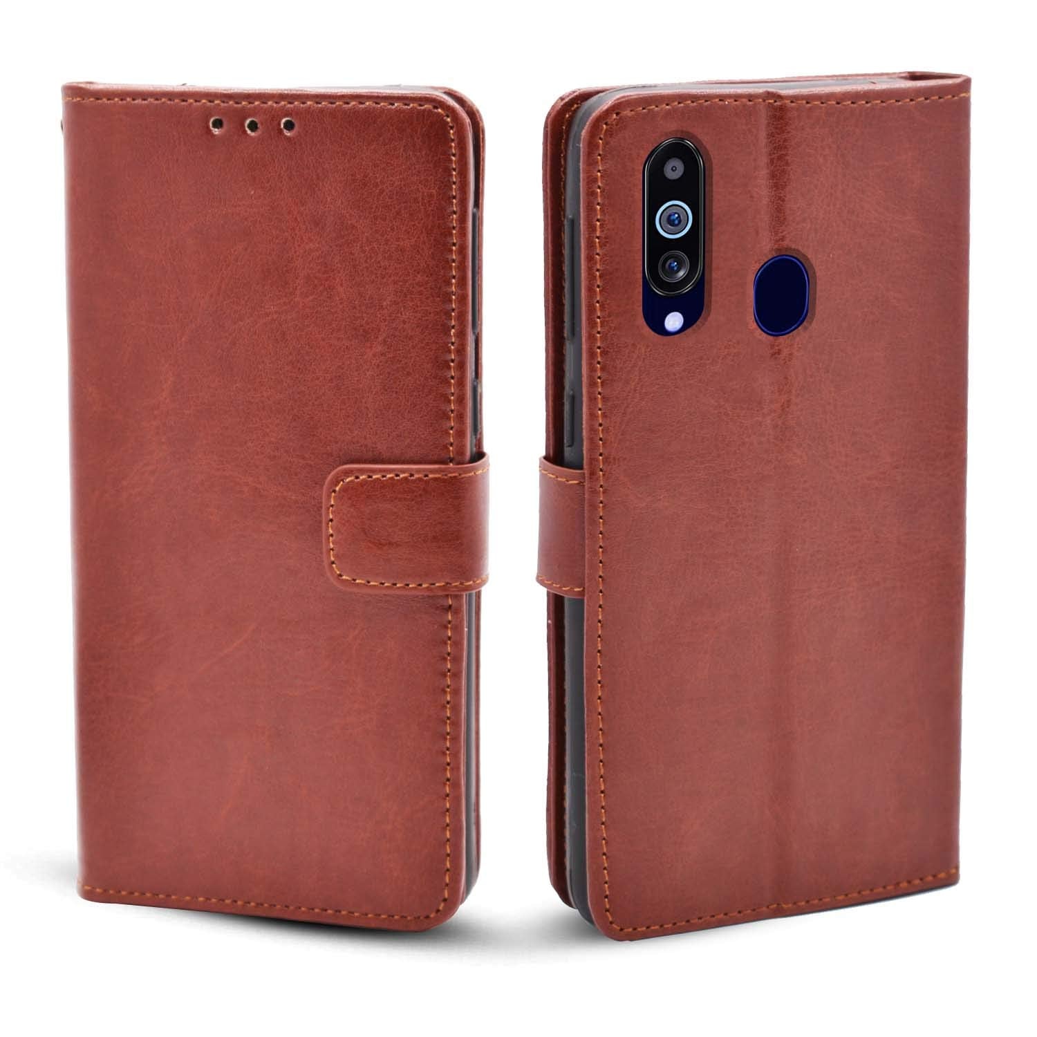 Pikkme Samsung M40/A60 brown flip cover