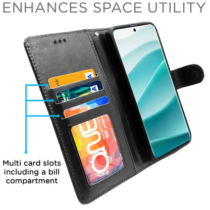 Redmi Note 14 Pro/Note 14 Pro Plus 5G Wallet flip cover in black by Pikkme – photo 3