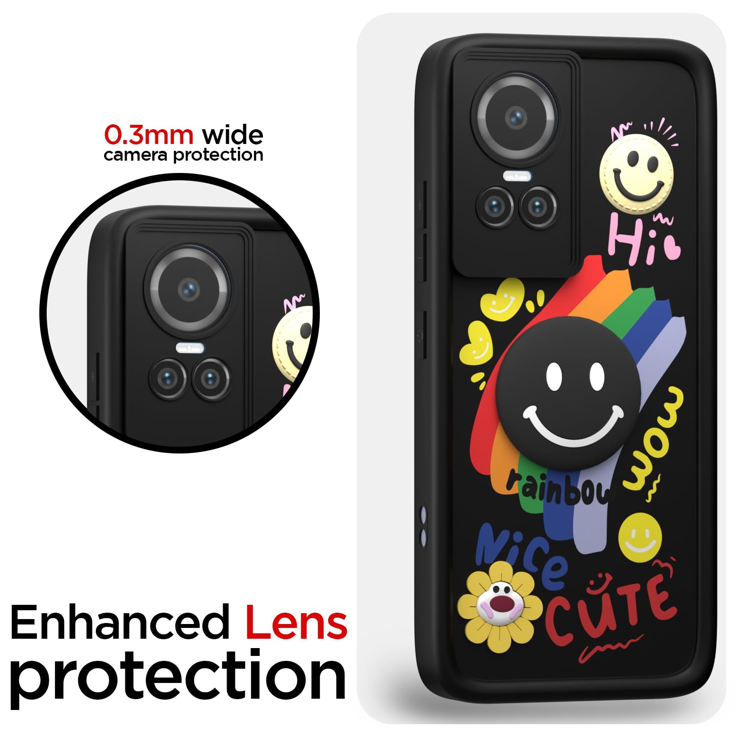 Black phone cover for Oppo Reno 10 5G – Pikkme – photo 5