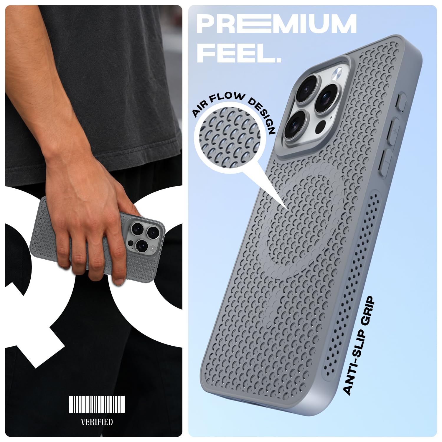 Pikkme iPhone 15 Pro Max MagSafe grey phone cover – photo 2