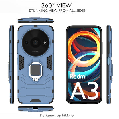 Pikkme blue D5 Tough Armor back cover for Redmi A3 (2024)/A3x/Poco C61 – photo 3
