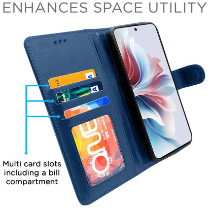 OPPO F25 Pro 5G Wallet mobile flip cover in blue by Pikkme – photo 5