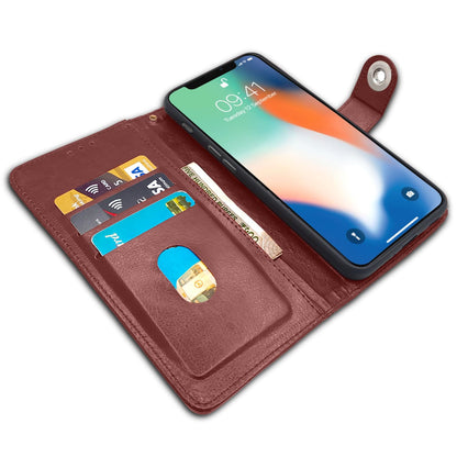 Pikkme brown wallet flip cover for iPhone X/XS – photo 3