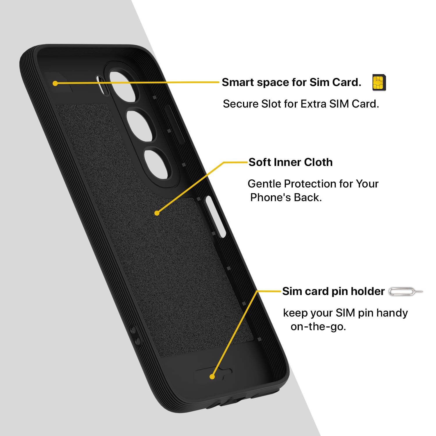 Pikkme Vivo Y31 5G Silicone black mobile cover – photo 6