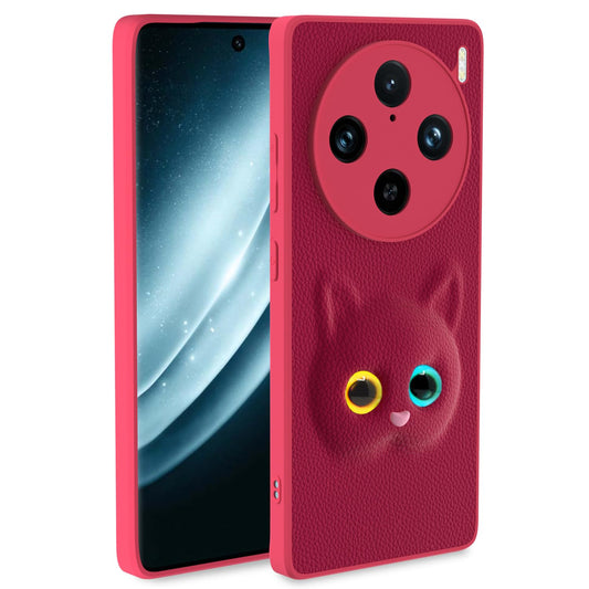 Pikkme Vivo X100 Pro 5G Kitty Back Cover (Pink)