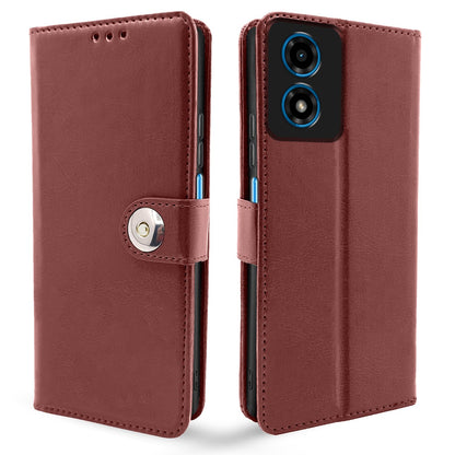 Pikkme Moto G04 brown flip cover
