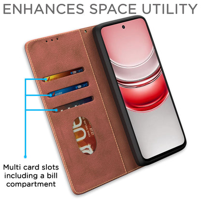 Pikkme Realme Narzo 80x/P3x/14X 5G brown mobile flip cover – photo 3