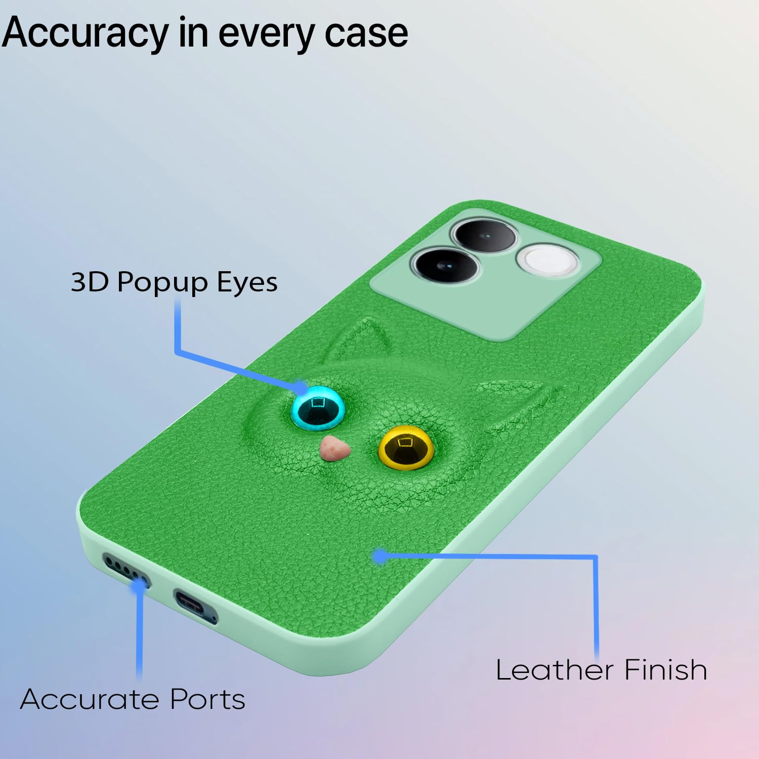 Green phone cover for iQOO Z7 Pro 5G – Pikkme – photo 4
