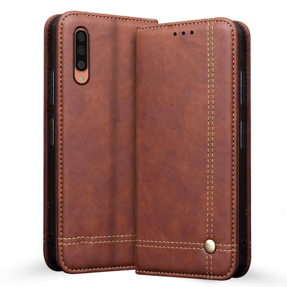Pikkme Samsung A50s brown flip cover