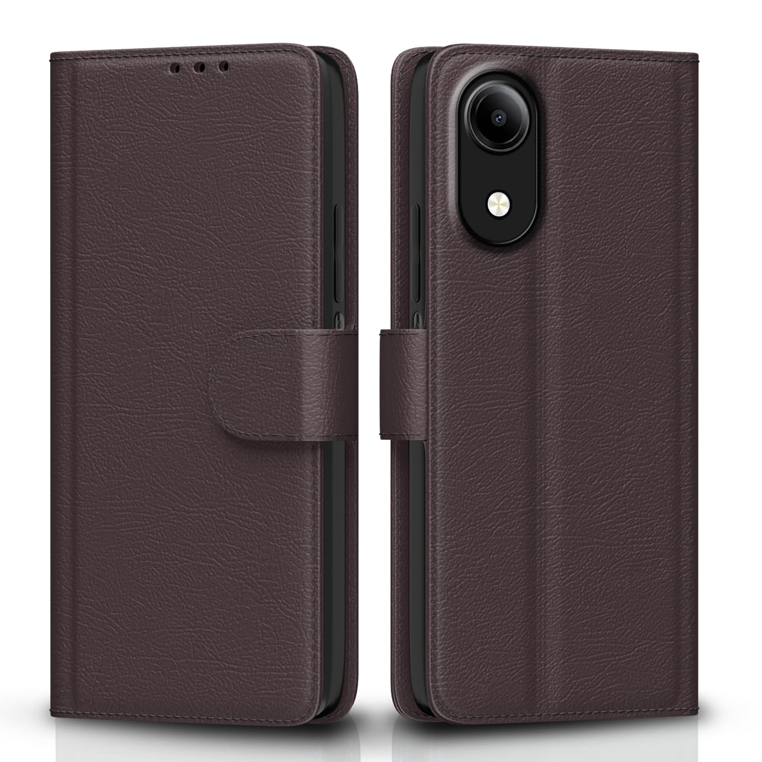 Pikkme Vivo T5e Wallet coffee mobile flip cover