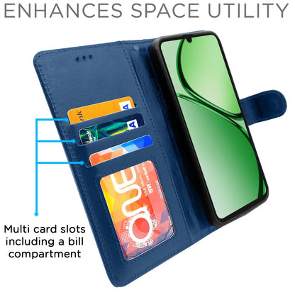 Realme C63 4G wallet flip cover in blue by Pikkme – photo 2