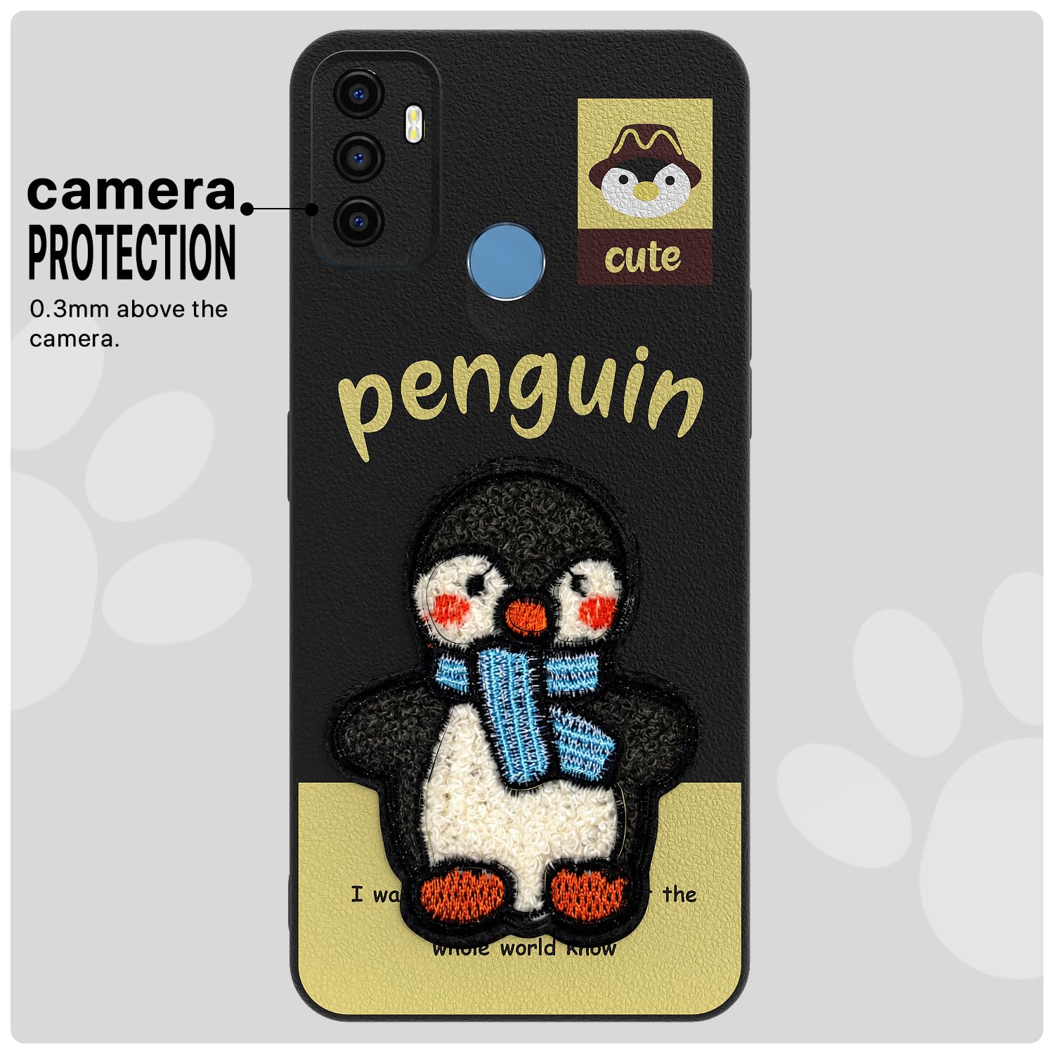 Pikkme Oppo A53 4G Plush Patch black back cover – photo 6