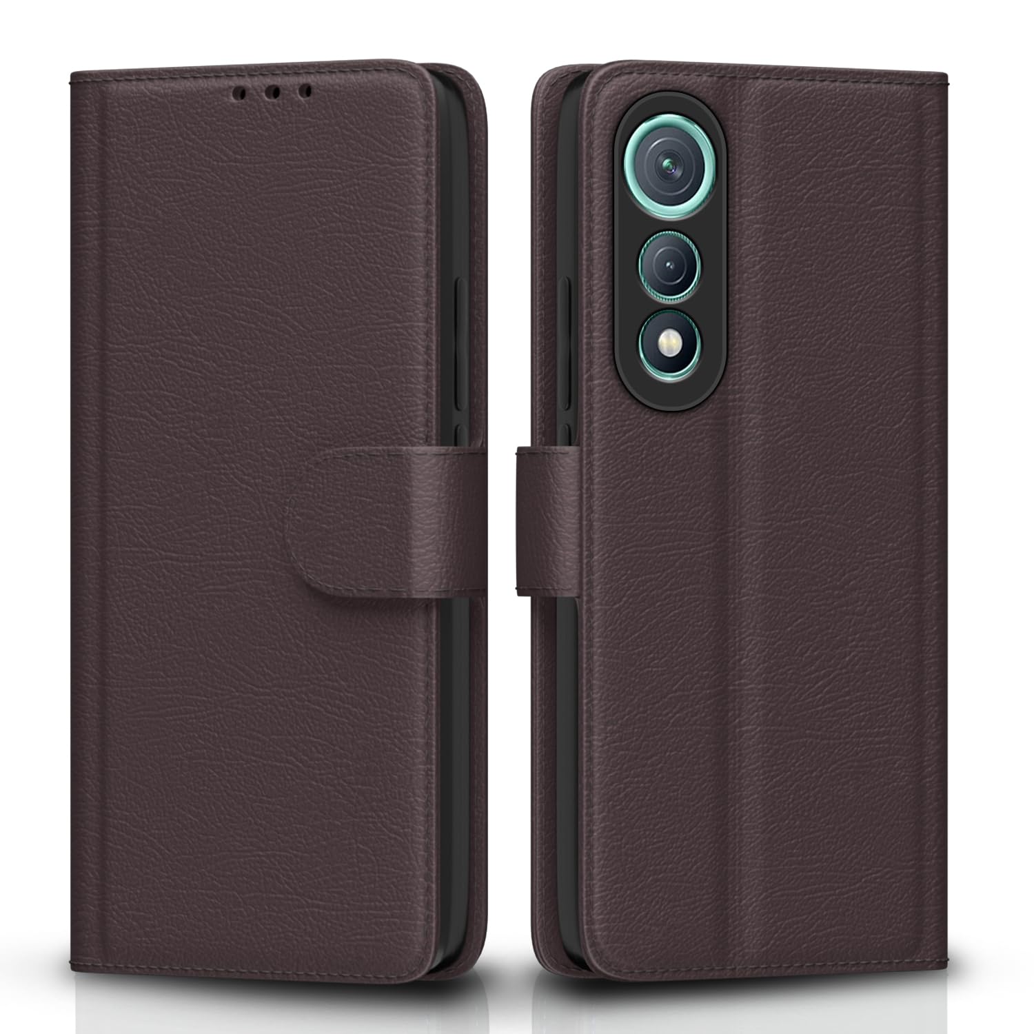 Pikkme Tecno Pova Curve 5G Premium Leather Finish Vintage Flip Cover (Coffee)