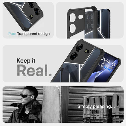 Black phone cover for Tecno Pova 5/Pova 5 Pro 5G – Pikkme – photo 4