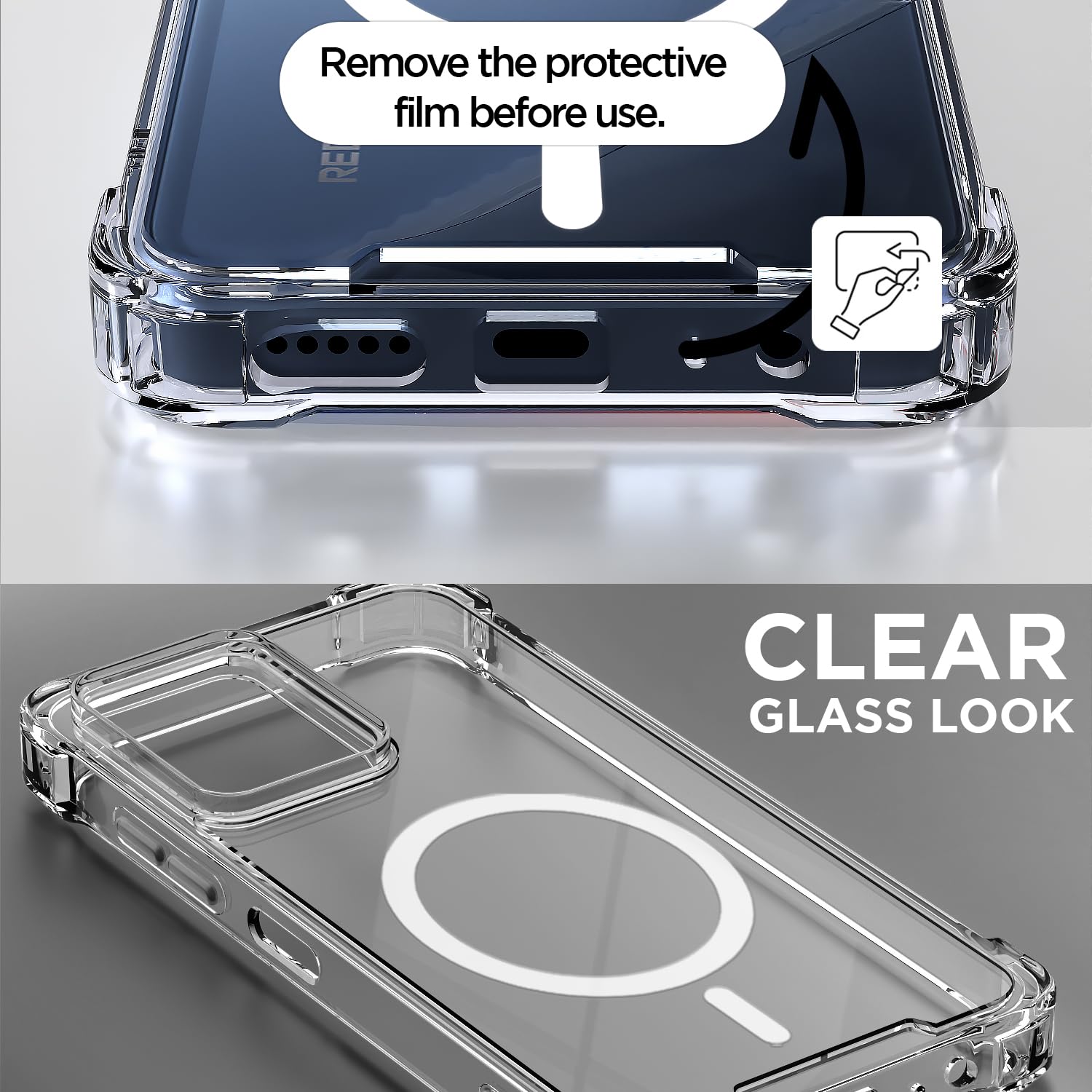 Pikkme Redmi 15A 5G transparent mag-safe mobile cover – photo 3