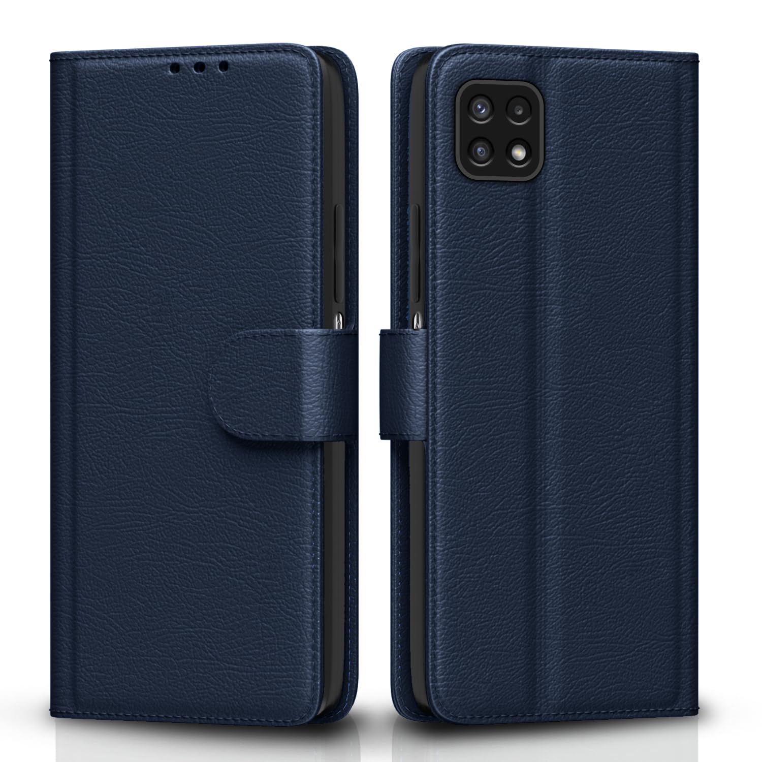 Samsung F42/A22 5G mobile flip cover in blue by Pikkme