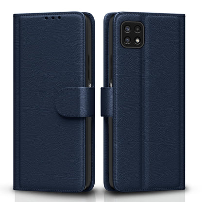 Samsung F42/A22 5G mobile flip cover in blue by Pikkme