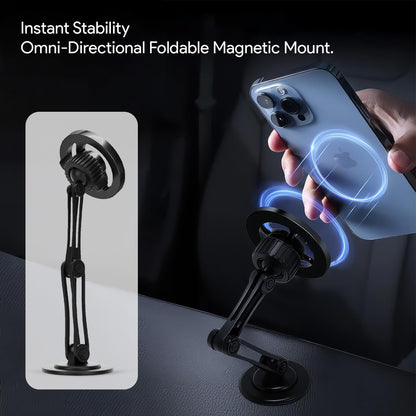 Pikkme 360° PRO Magnetic Car Phone Holder Universal Sticky Mount | Secure Grip & Stylish Design