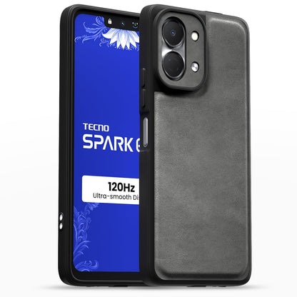 Pikkme grey back cover for Tecno Spark Go 3