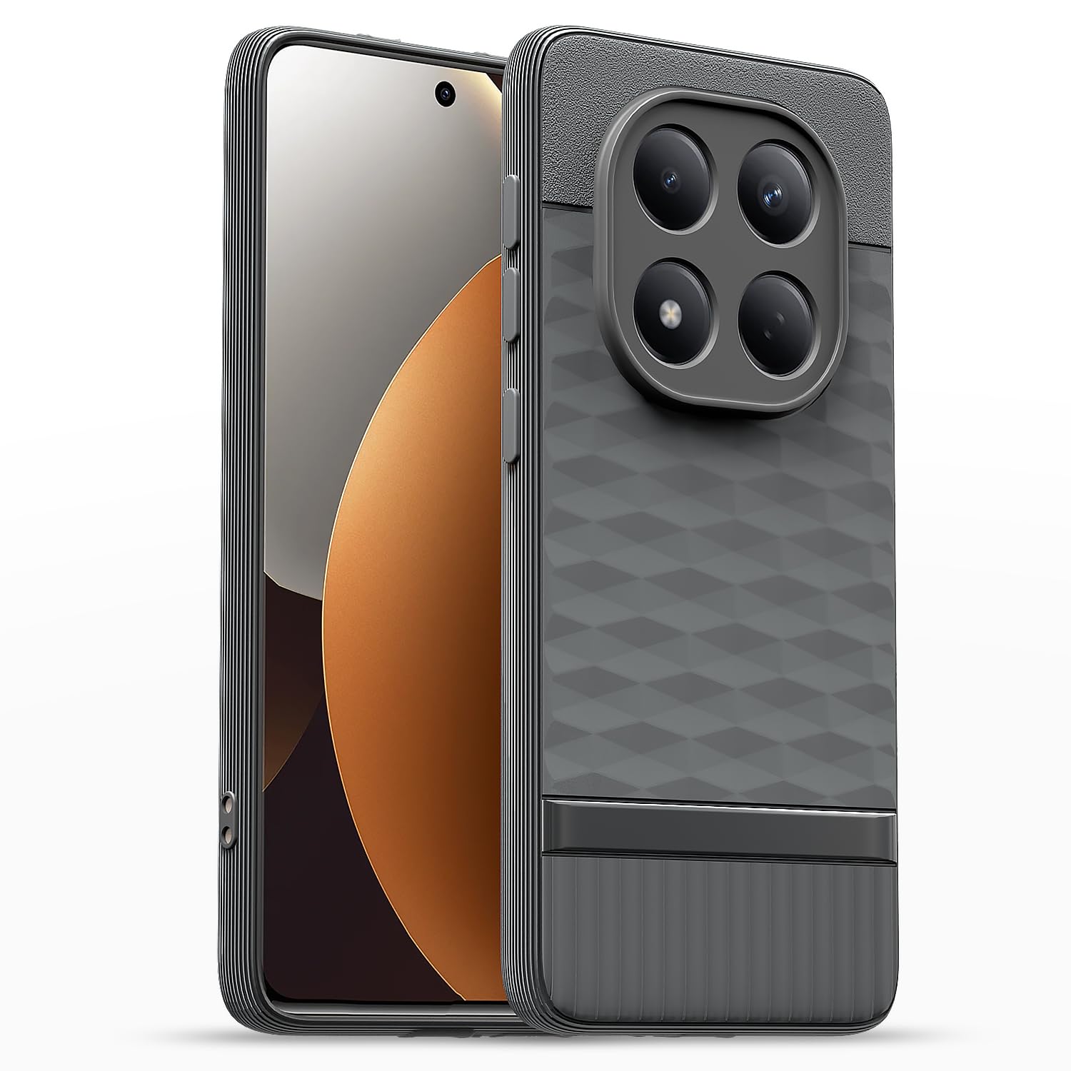 Redmi Note 15 Pro 5G Silicone mobile back cover in grey by Pikkme