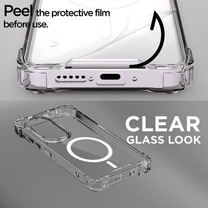 Transparent mag-safe back cover for Vivo T4R/V50e/V50 5G – Pikkme – photo 3