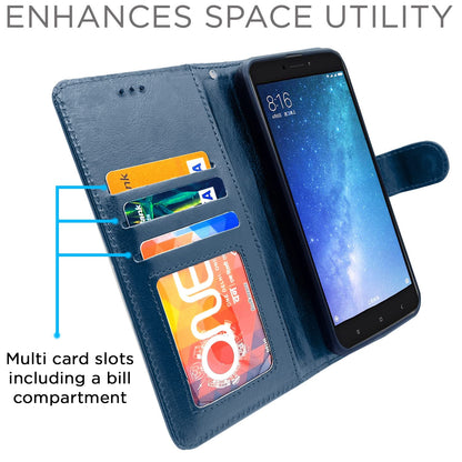 Mi Max 2 mobile flip cover in blue by Pikkme – photo 3