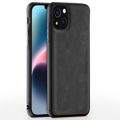 Pikkme iPhone 14 Plus Leather grey back cover