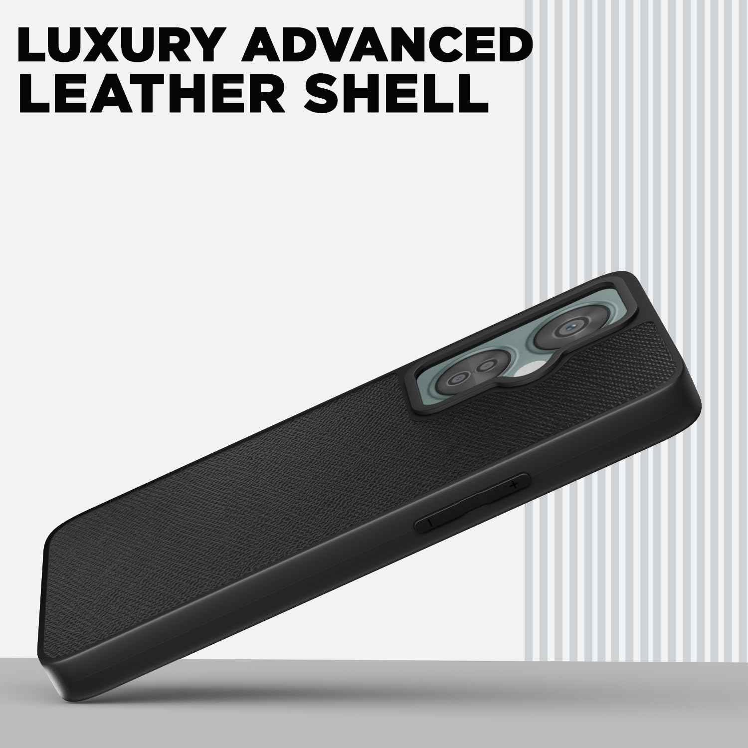 Pikkme black Leatherback mobile back cover for OnePlus Nord CE 3 Lite/Nord N30 5G – photo 2