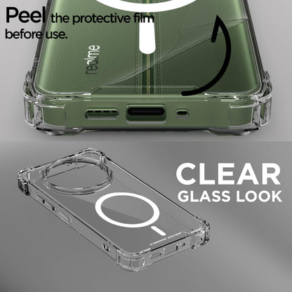 Pikkme transparent mag-safe MagSafe mobile back cover for Realme 11 Pro/11 Pro Plus 5G/Narzo 60 Pro 5G – photo 3