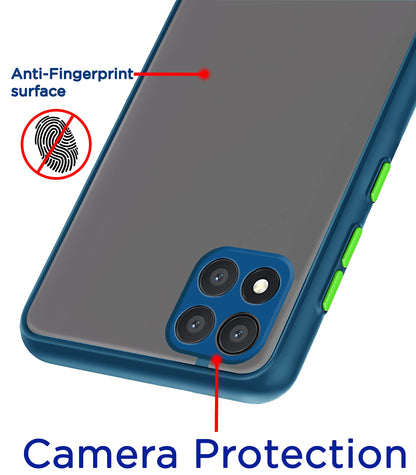 Pikkme Poco C3 Matte blue back cover – photo 2