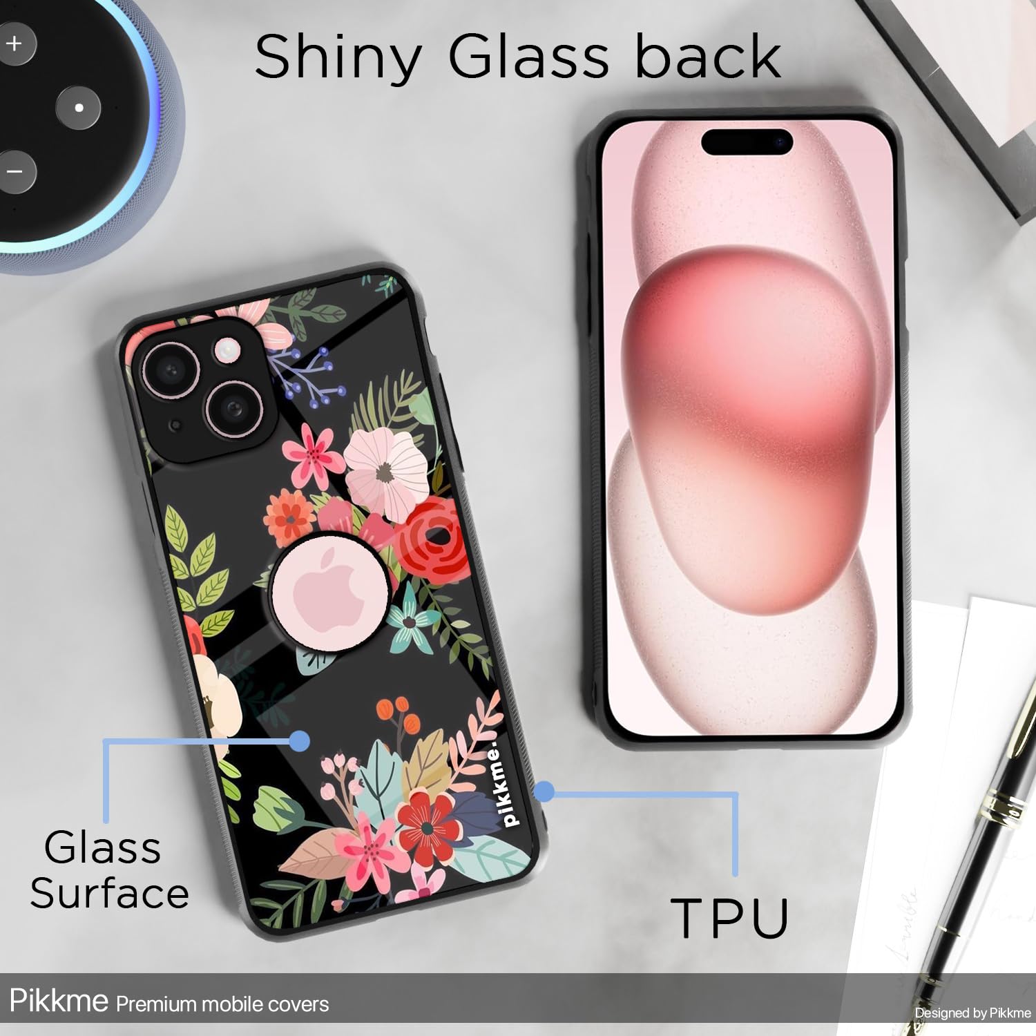 Pikkme iPhone 15 Plus Flower mobile back cover – photo 3
