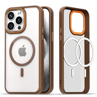 iPhone 15 Pro Max phone cover in brown mag-safe by Pikkme