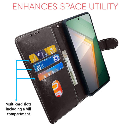 Pikkme iQOO 11 5G Magnetic coffee & brown flip cover – photo 3