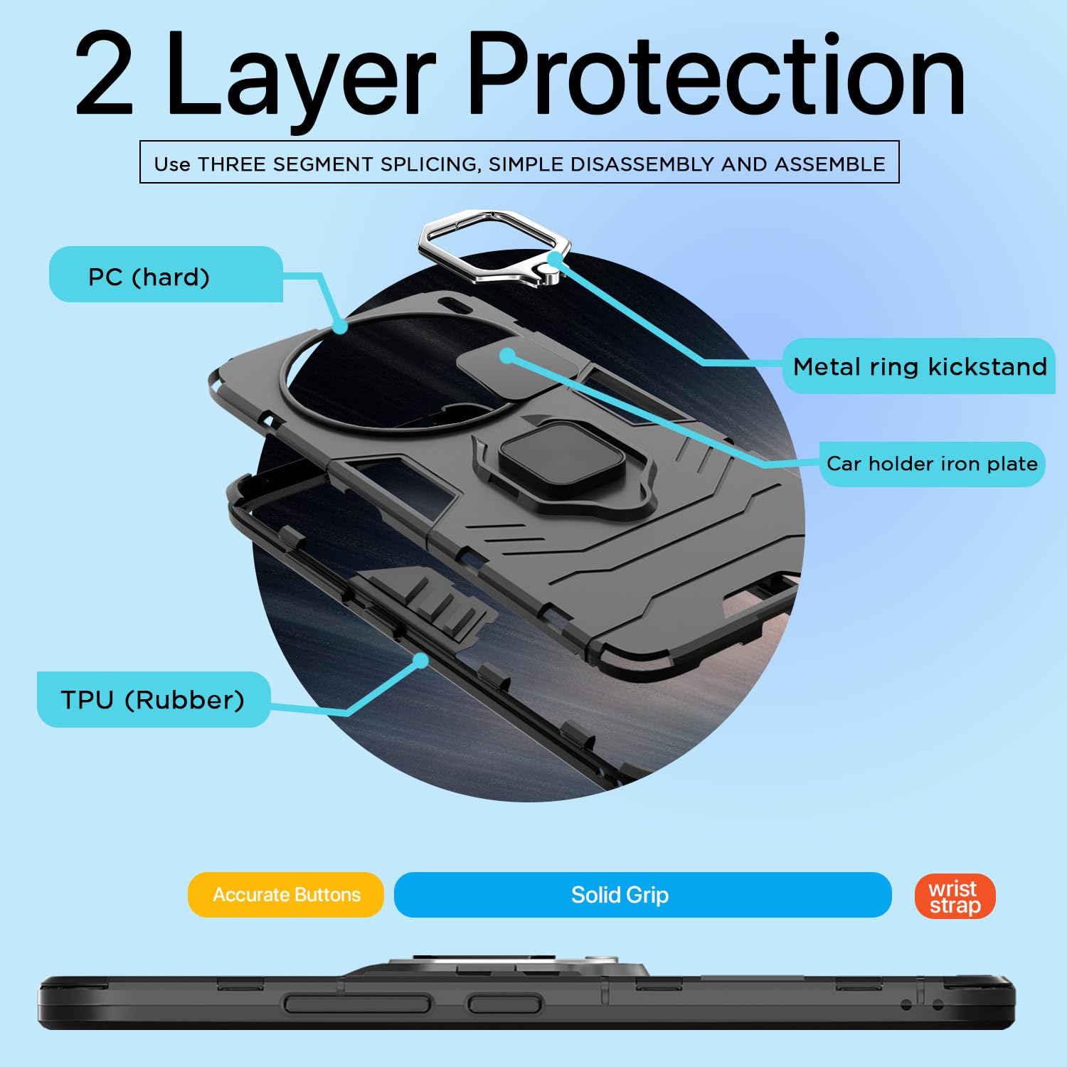 Pikkme black phone cover for Vivo X100 5G – photo 3