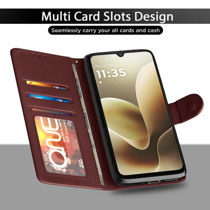 Pikkme brown Wallet mobile flip cover for Moto G06 Power – photo 5