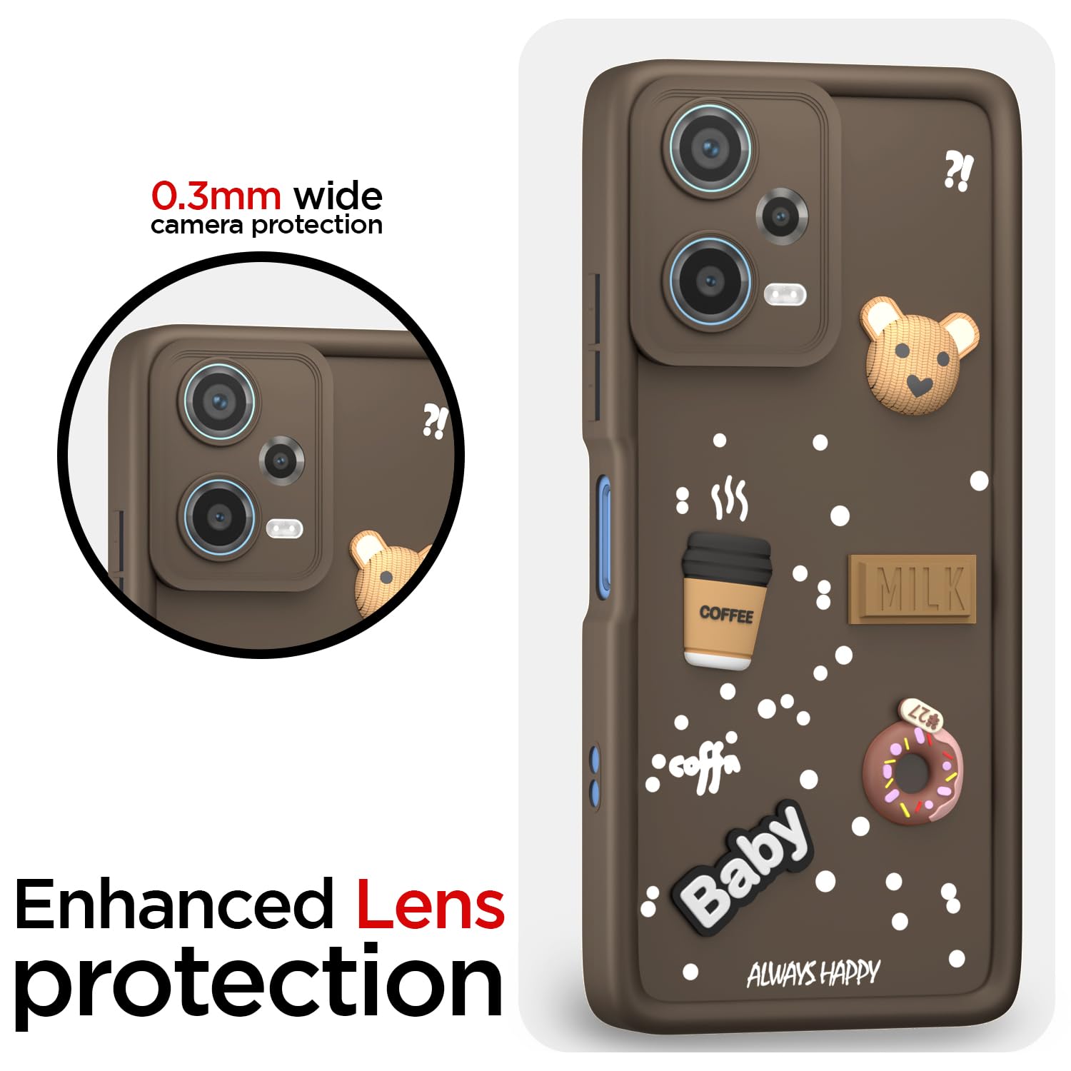 Brown phone cover for Redmi Note 12 5G – Pikkme – photo 5