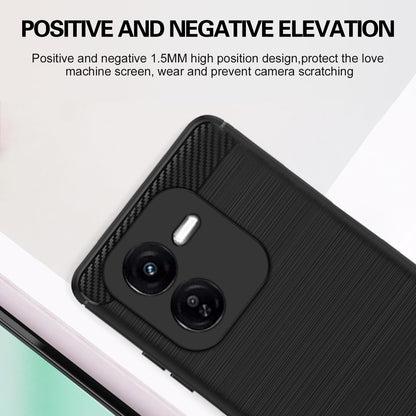 Pikkme iQOO Z9X 5G Carbon Fibre Back Cover (Black)