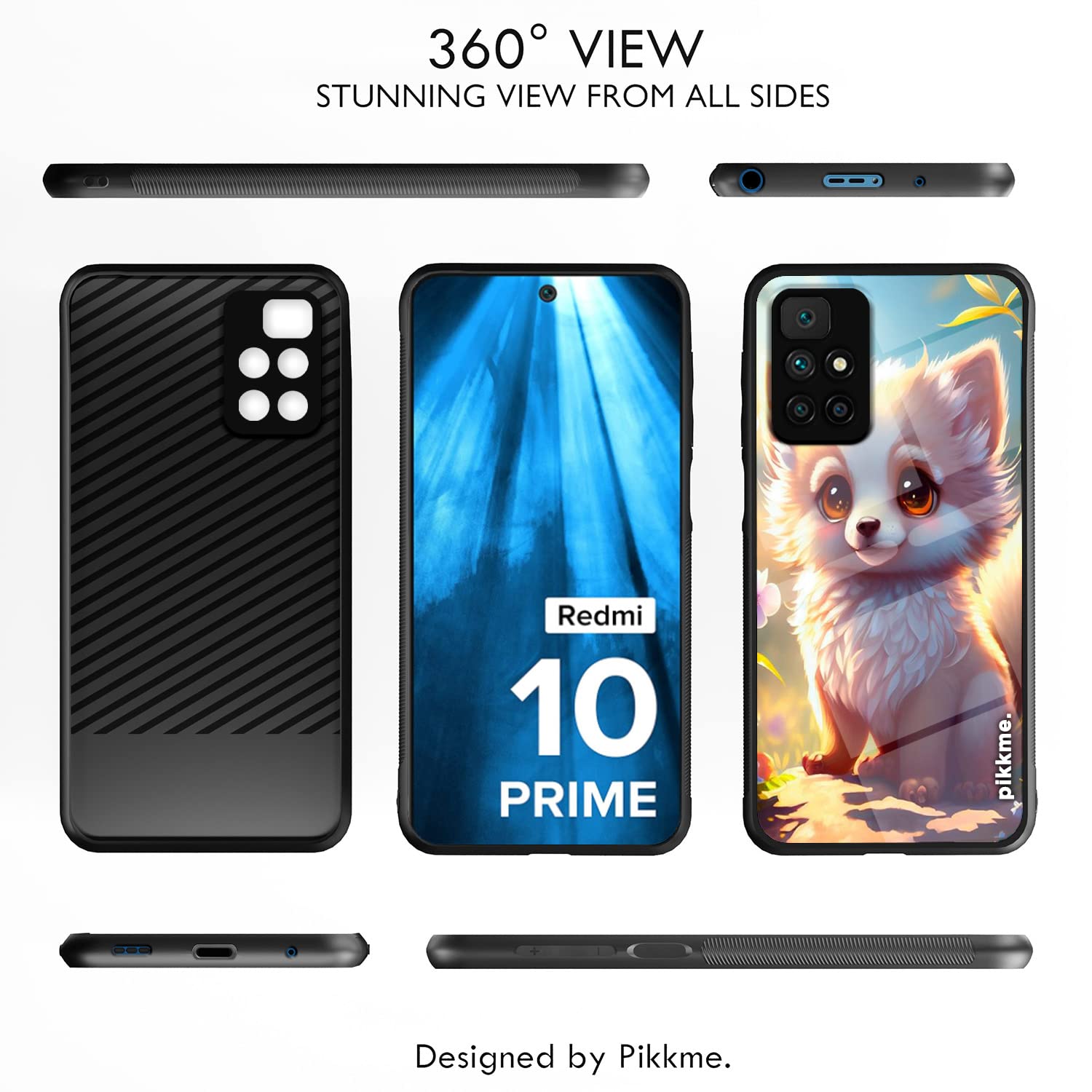 Pikkme Redmi 10 Prime Hybrid mobile back cover – photo 2