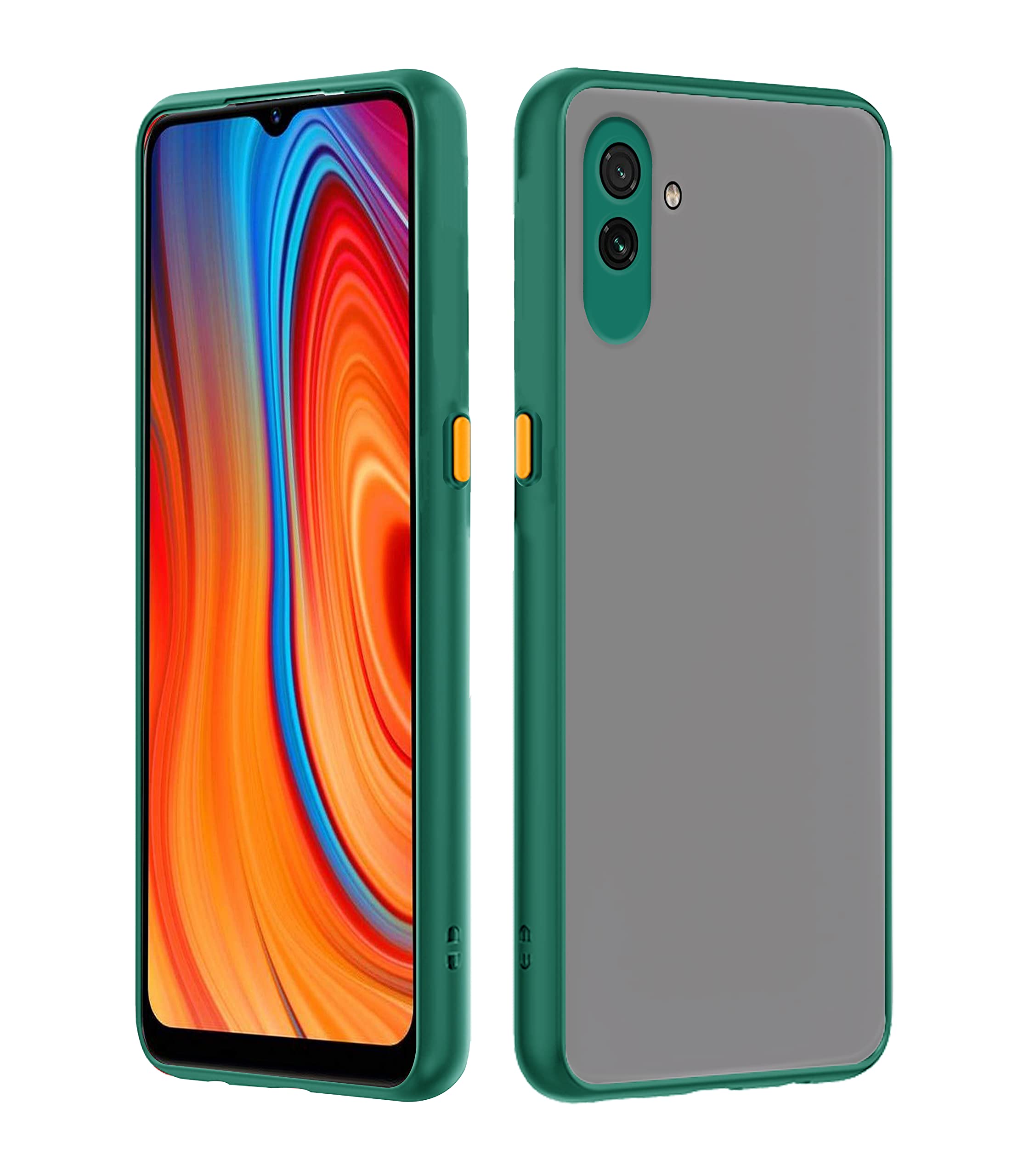Realme c3 Hybrid back cover in green by Pikkme
