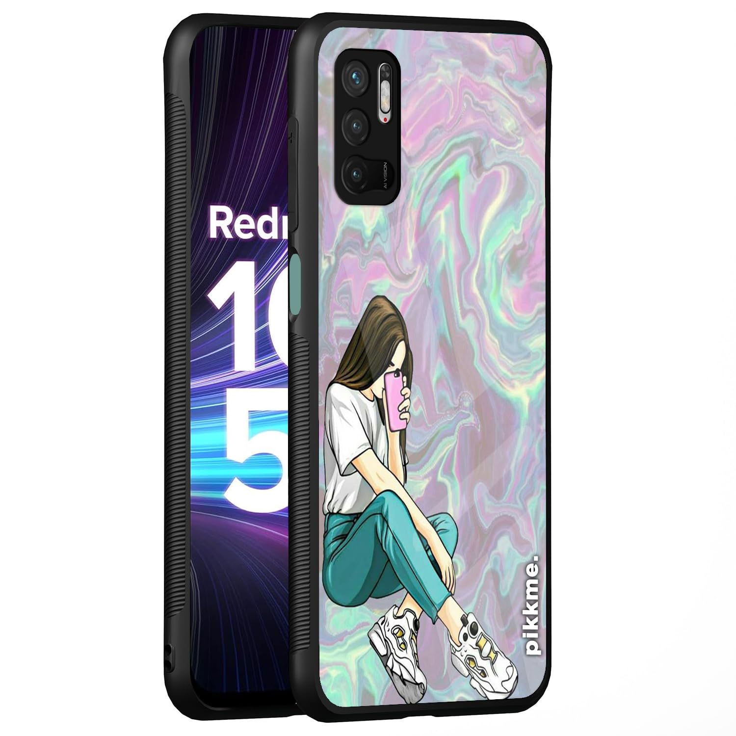 Redmi Note 10T/Poco M3 Pro 5G Hybrid mobile back cover by Pikkme