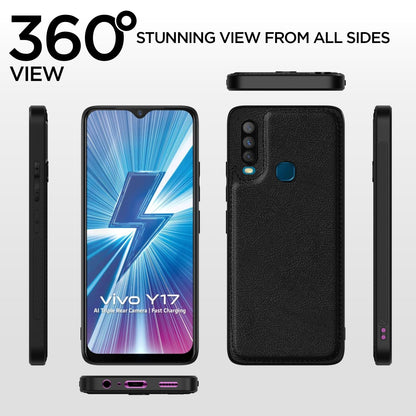 Pikkme black Leather phone cover for Vivo Y12/Y15/Y17/U10 – photo 2