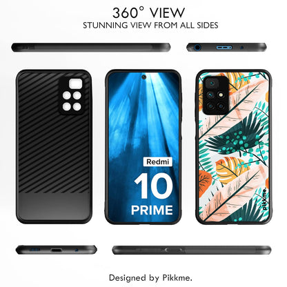 Redmi 10 Prime Flower mobile back cover by Pikkme – photo 2
