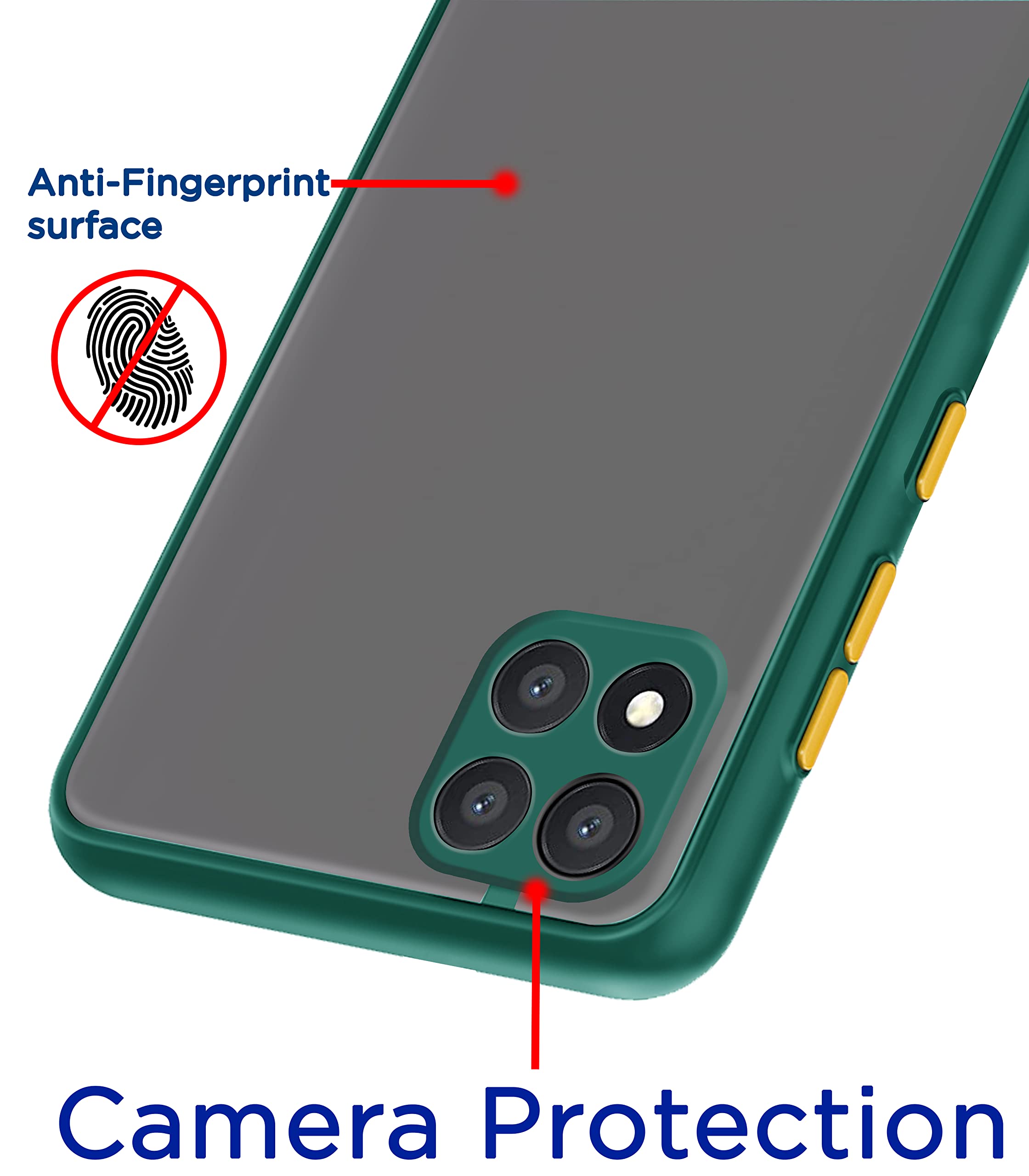Poco C3 Matte phone cover in green by Pikkme – photo 2