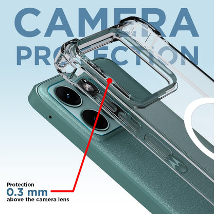 Pikkme Moto Edge 70 Fusion 5G transparent mag-safe mobile back cover – photo 5