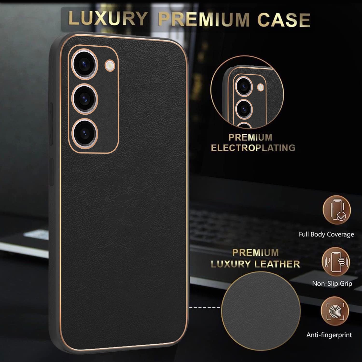Pikkme black mobile cover for Samsung S23 Plus 5G – photo 4